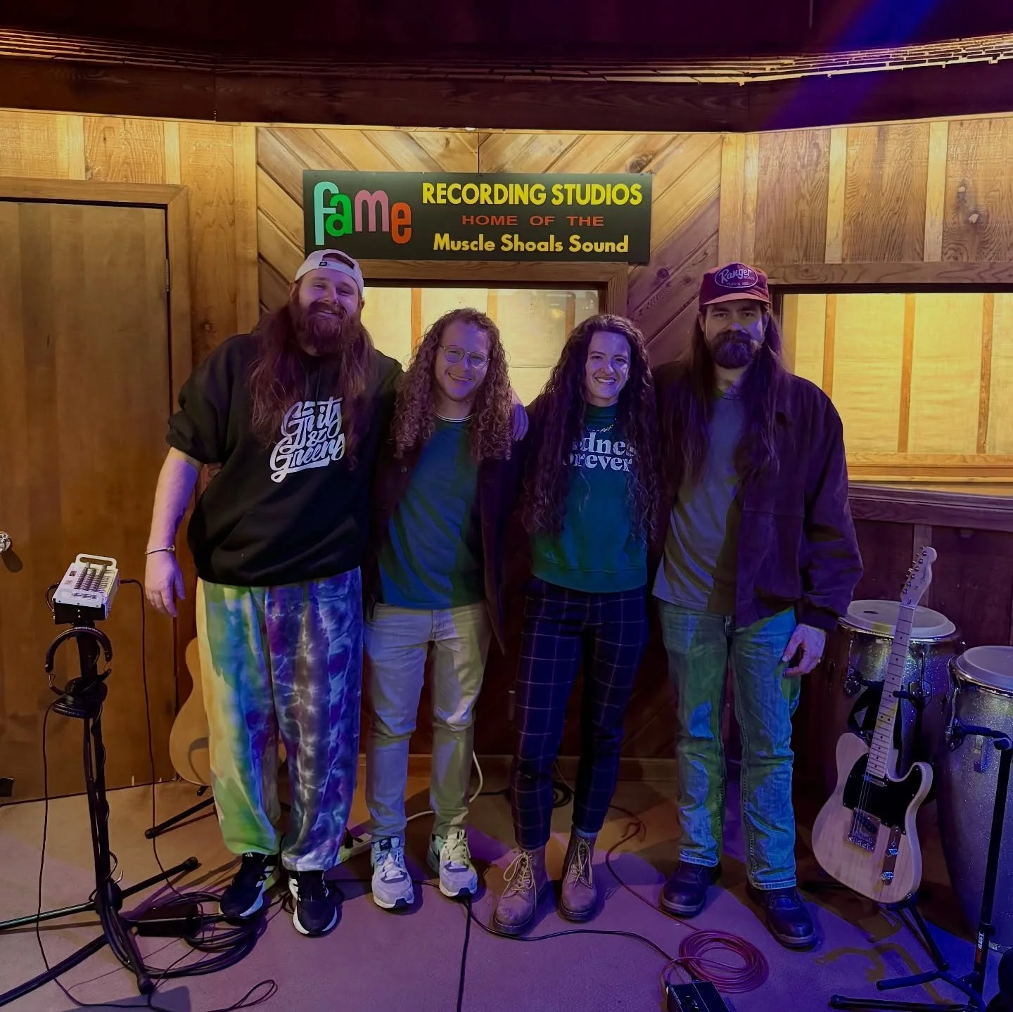 Y&rsquo;all&hellip;.. we had a really special day yesterday! We are feeling incredibly blessed as were gifted some studio time at the legendary Fame Studios by some very sweet friends of the band (you know who you are 💚). It was the honor of a lifet
