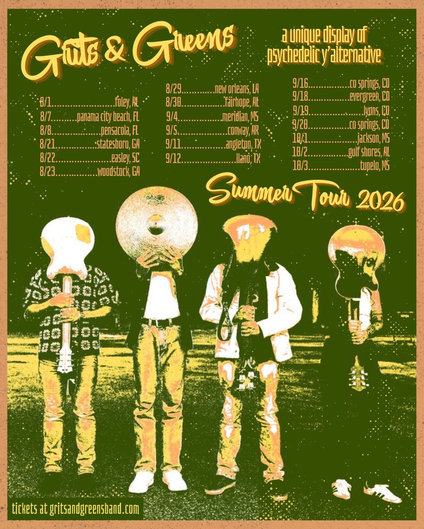 TOUR UPDATE! We added one more show in Colorado Springs, CO and we&rsquo;re so stoked to be hopping in the van today for some MS, AR, TX, and CO shows!! Where will we see you? Details below:

9.4 Full Moon on 5th
9.5 @kingslivemusic 
9.16 @hillside_g
