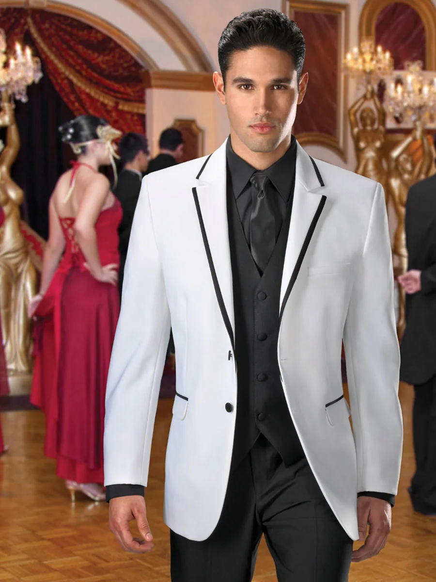 black and white tuxedo shirt