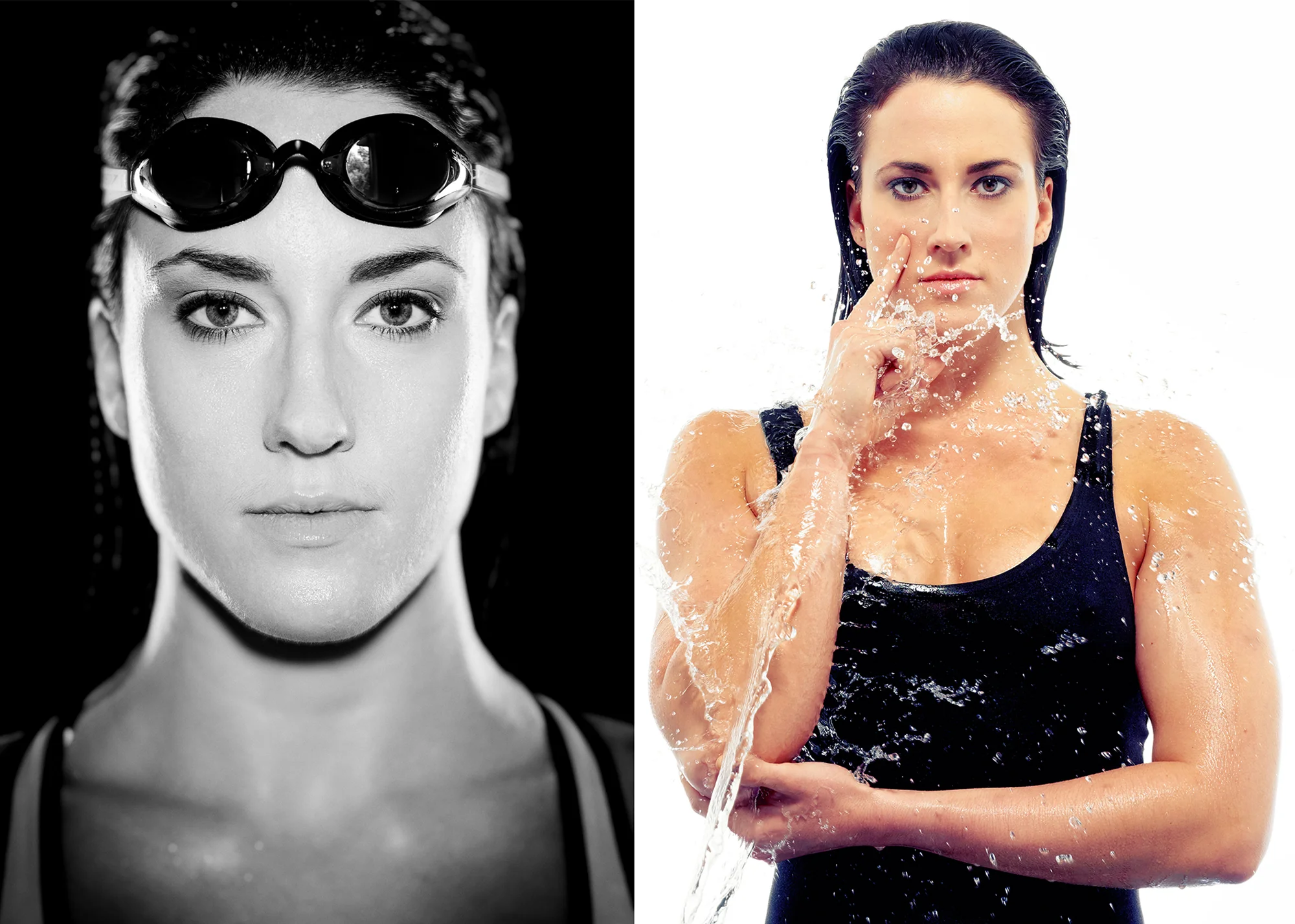 Portrait photograph of a swimmer by people photographer Jonathan Bowcott