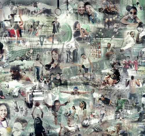 ASPHALT GREEN COLLAGE