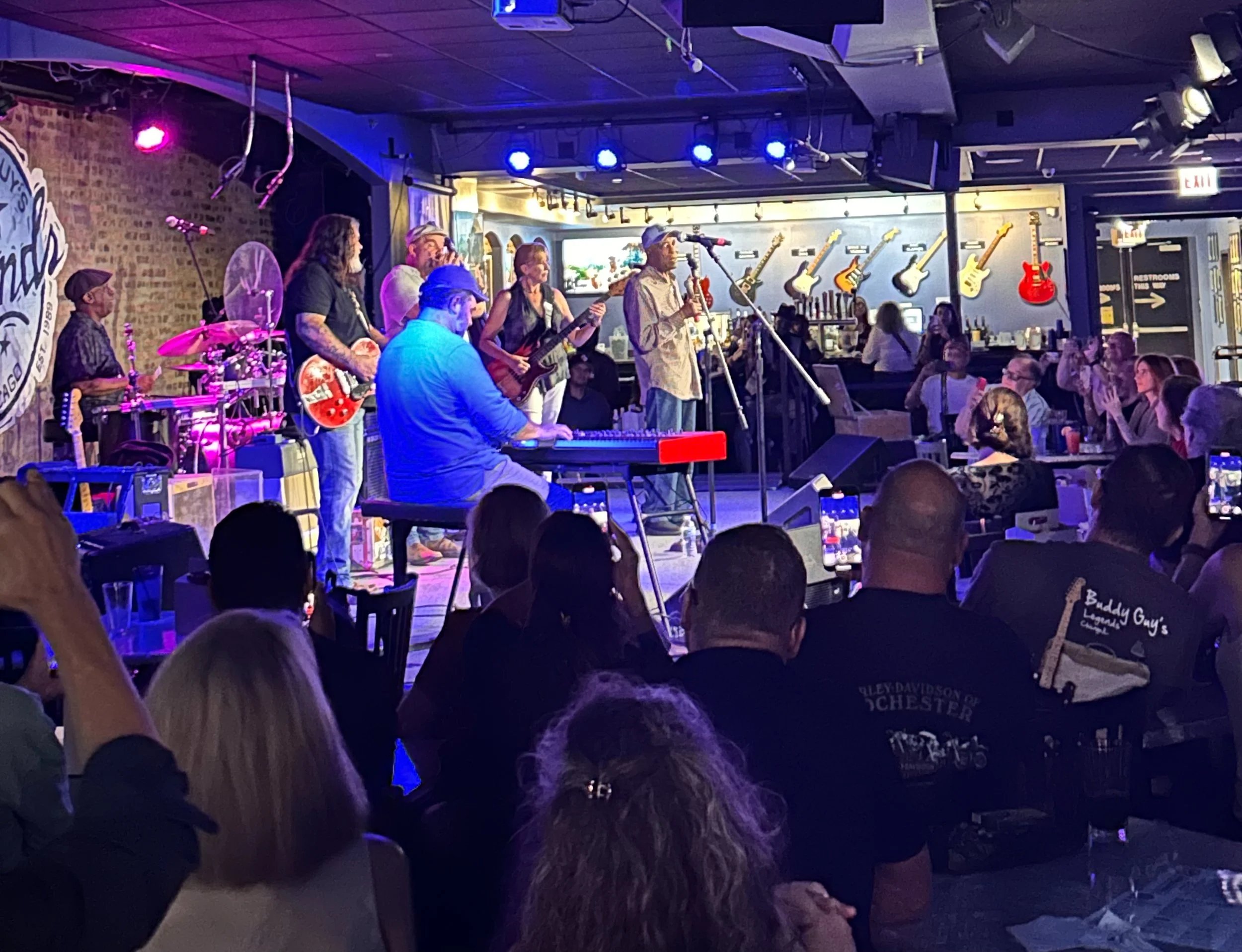 The Chris O'Leary Band joined by Buddy Guy on Buddy's stage.