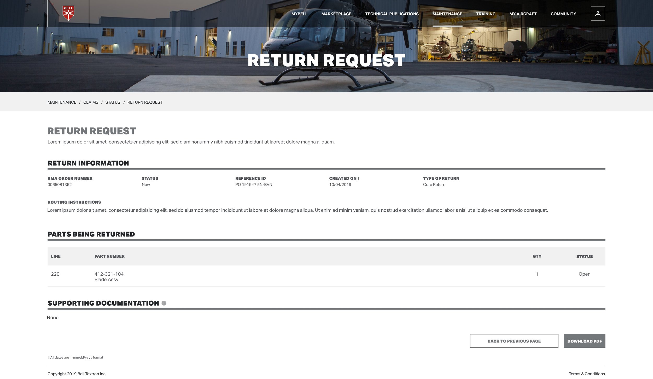 MyBell.com - Maintenance  Claims  Status - Return Request.jpg