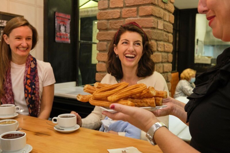 Churros are a staple of Spain&rsquo;s celebratory season. While these crunchy sticks of fried dough are around all year, the holiday season is when churros become front and center for both breakfast and a midafternoon snack! Here in Madrid you&rsquo;