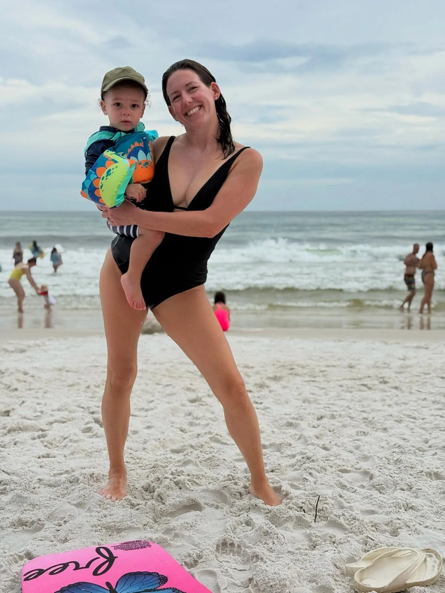 Packing snacks and chasing waves ๐ณ๐ฆ๐ชผ #momming