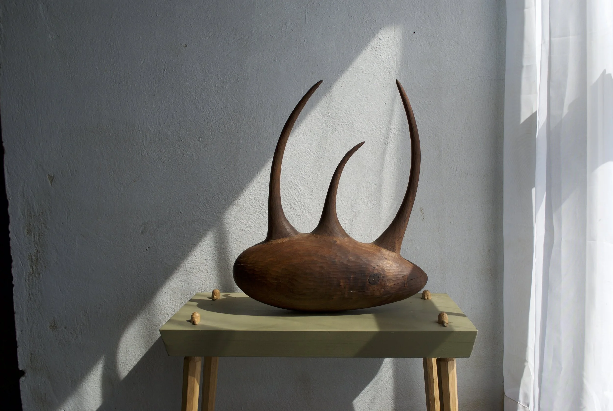 Artifact of the Anteroom (1).jpg -- 16.5_--Hand carved & lightly textured Black Walnut--£900-- 2018 (2).jpg