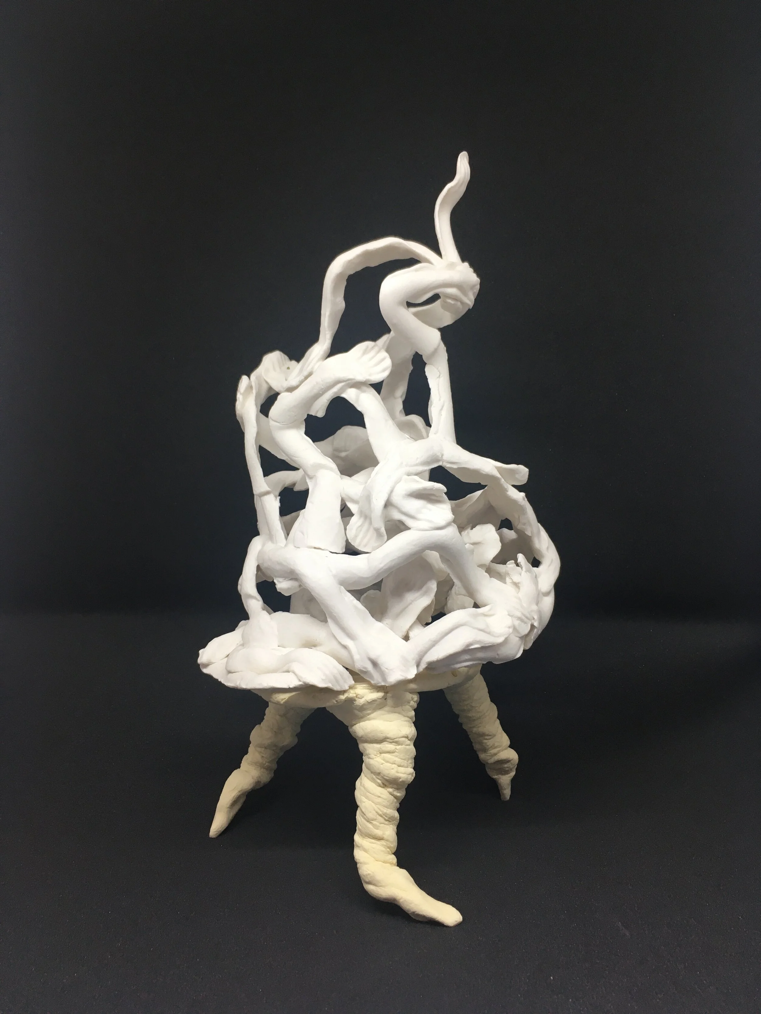 Serpentine 26x16x14cm porcelain, £450, 2020.JPG