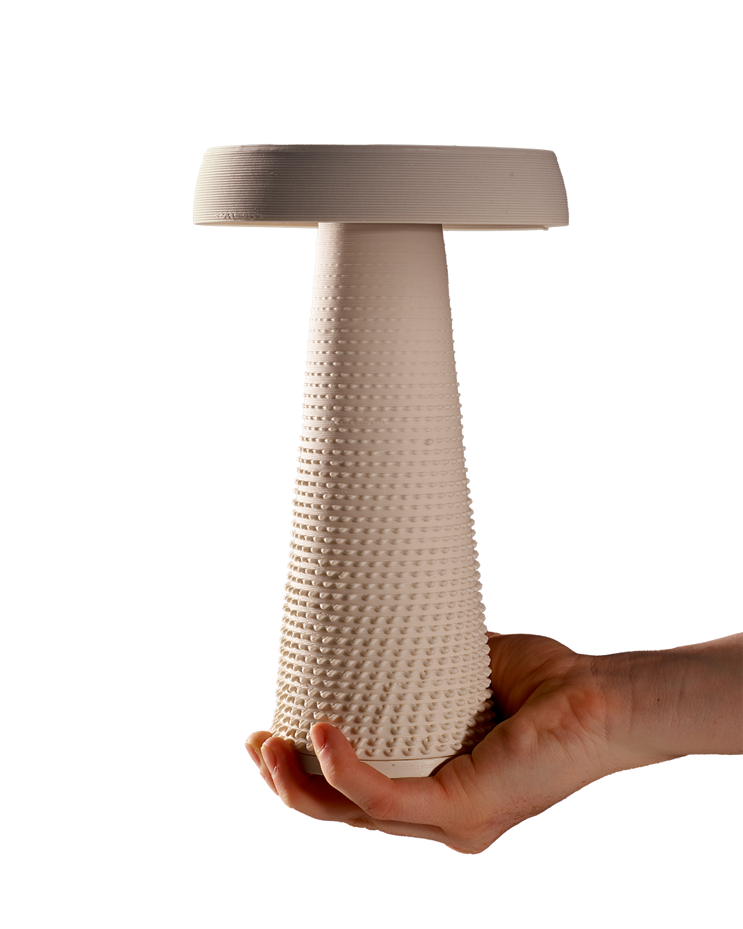 AntoniaBöck_ParasolLighting_2025_3DPrintedPorcelain_23x14x8cm_£880_Image1.png