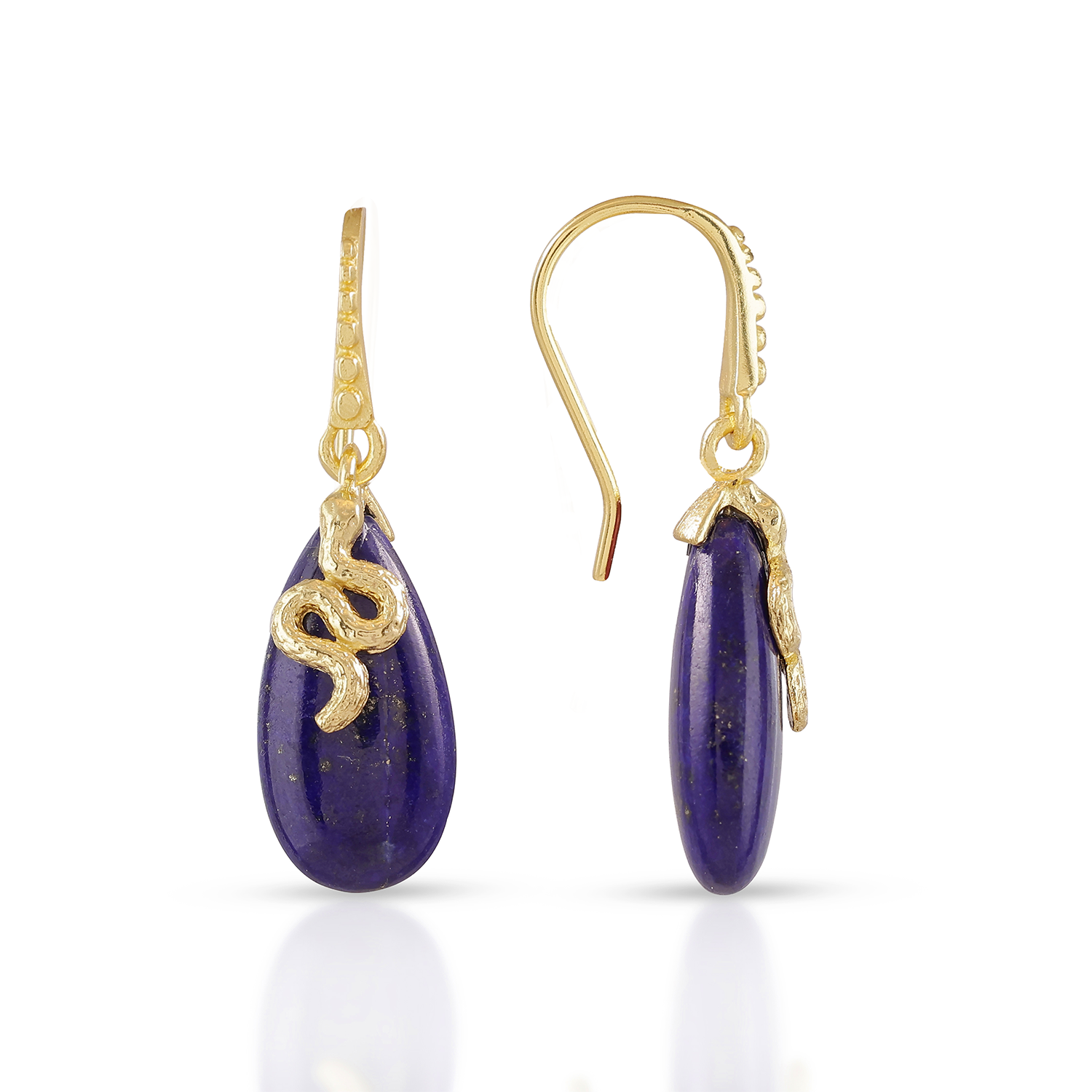 Fair_azuni_Medusa Gemstone Drop Earrings_LAPIS.png