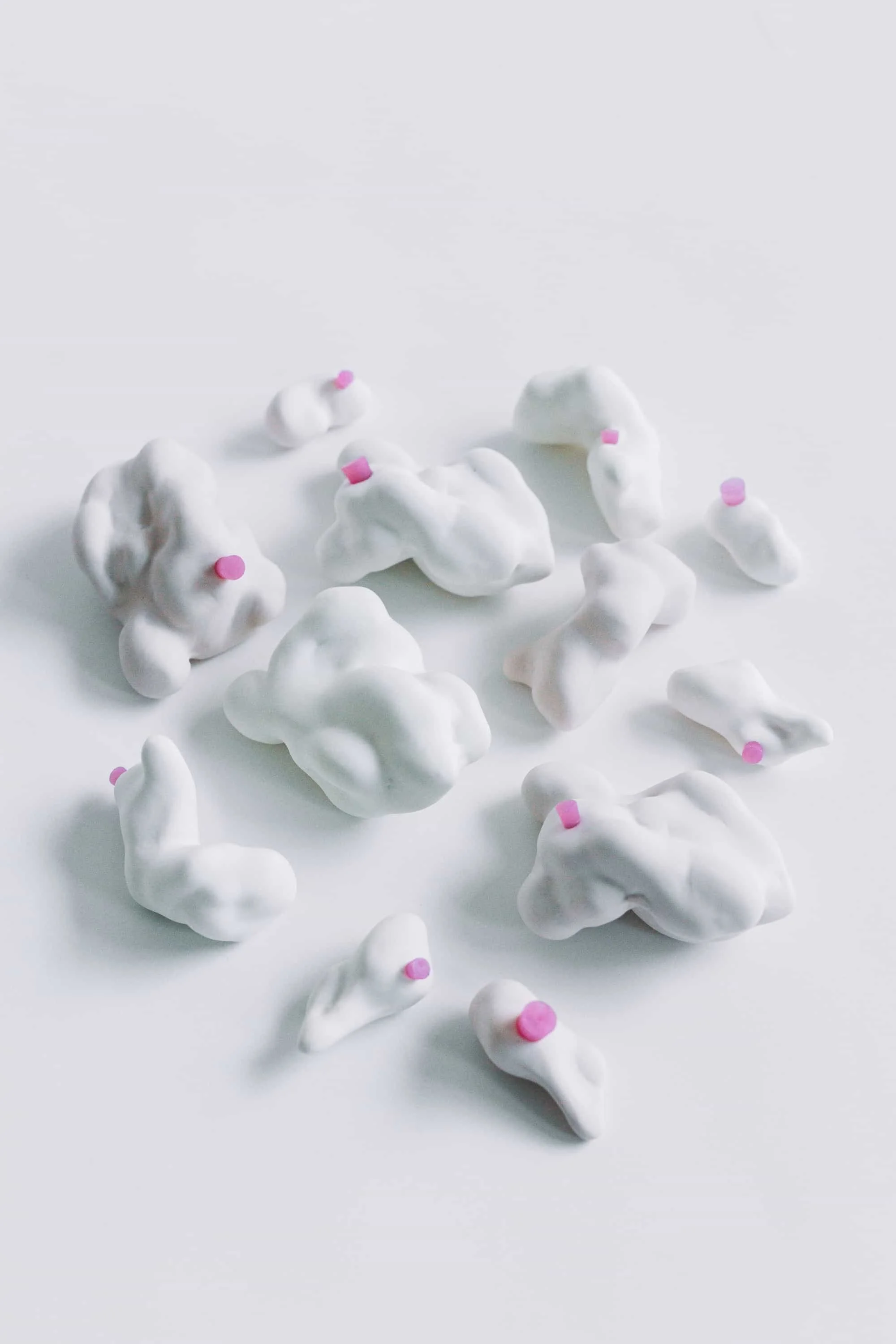 1.BarbaraStelmachowska_BegginingFromHelloFlowerSeries_2024_Porcelain and silicone _4pieces10x10cm_NFS.jpg