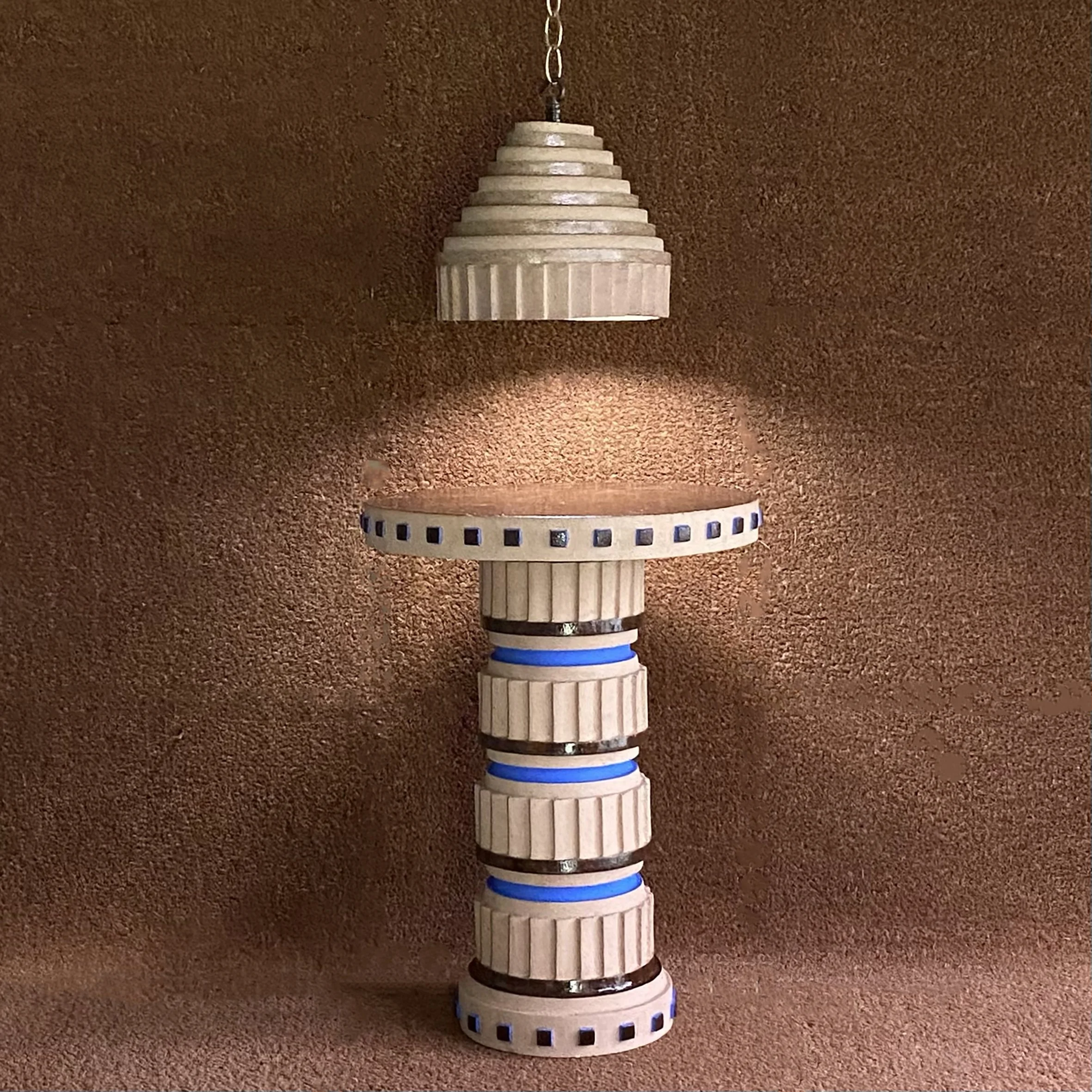 Lisa Lapointe - ceramic side table and pendant.jpg