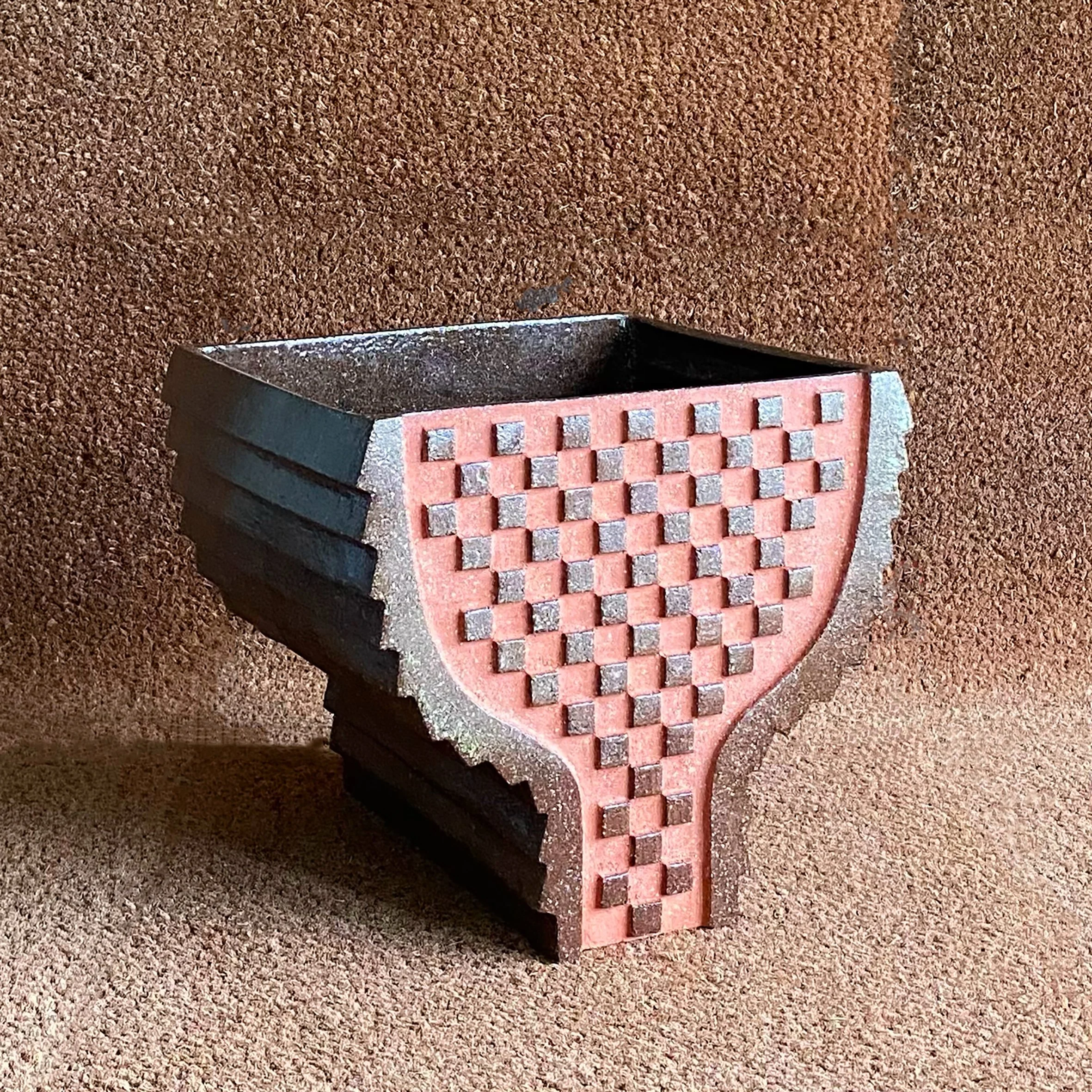 Lisa Lapointe - ceramic vessel - red raku.jpg