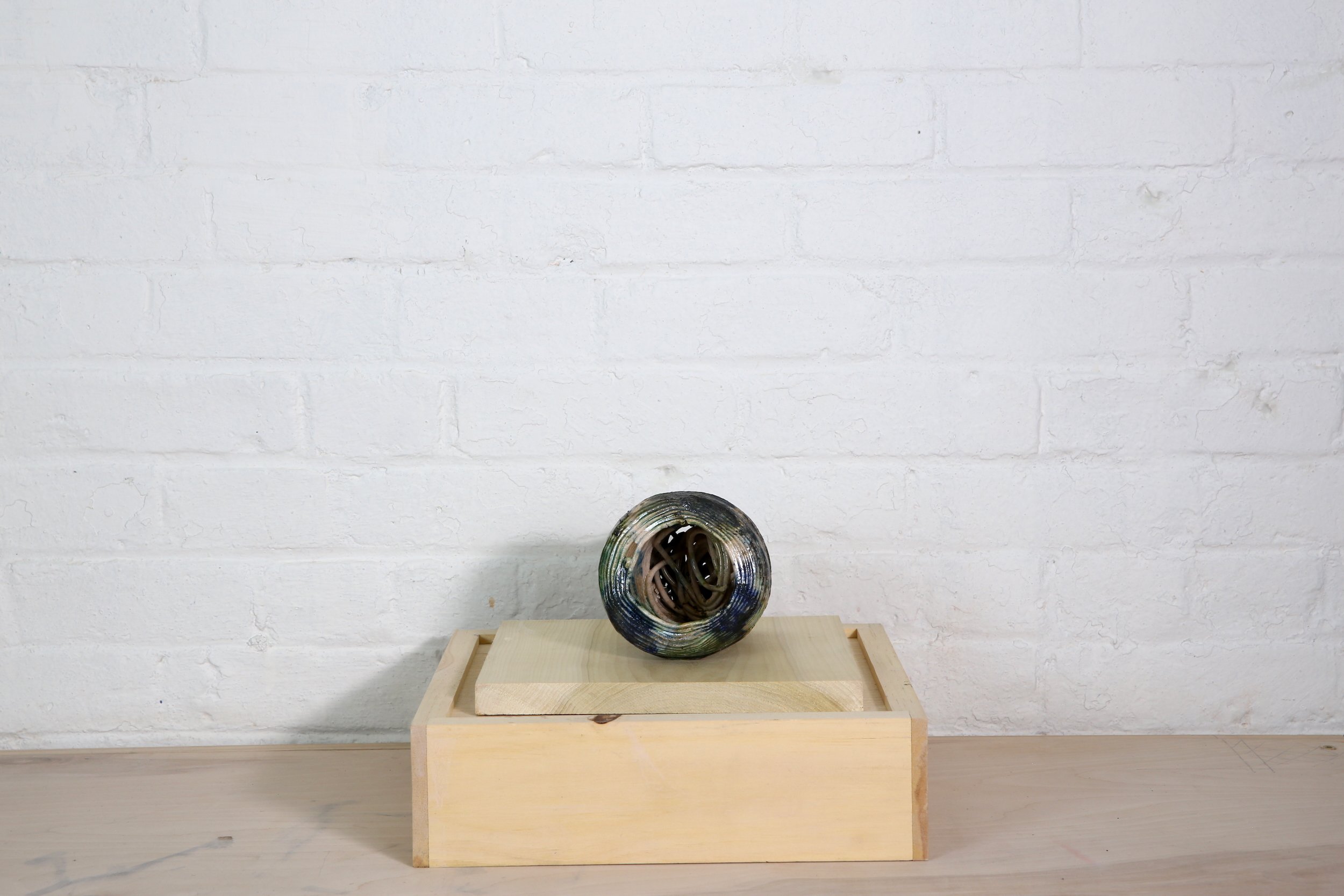 AnaPopescu__WhoIsInLoveandLeaves(Tinyrakugreenandblue)_2024_StonewareGlaze_Raku fired_13x11cm_£570_DETAIL3.jpeg
