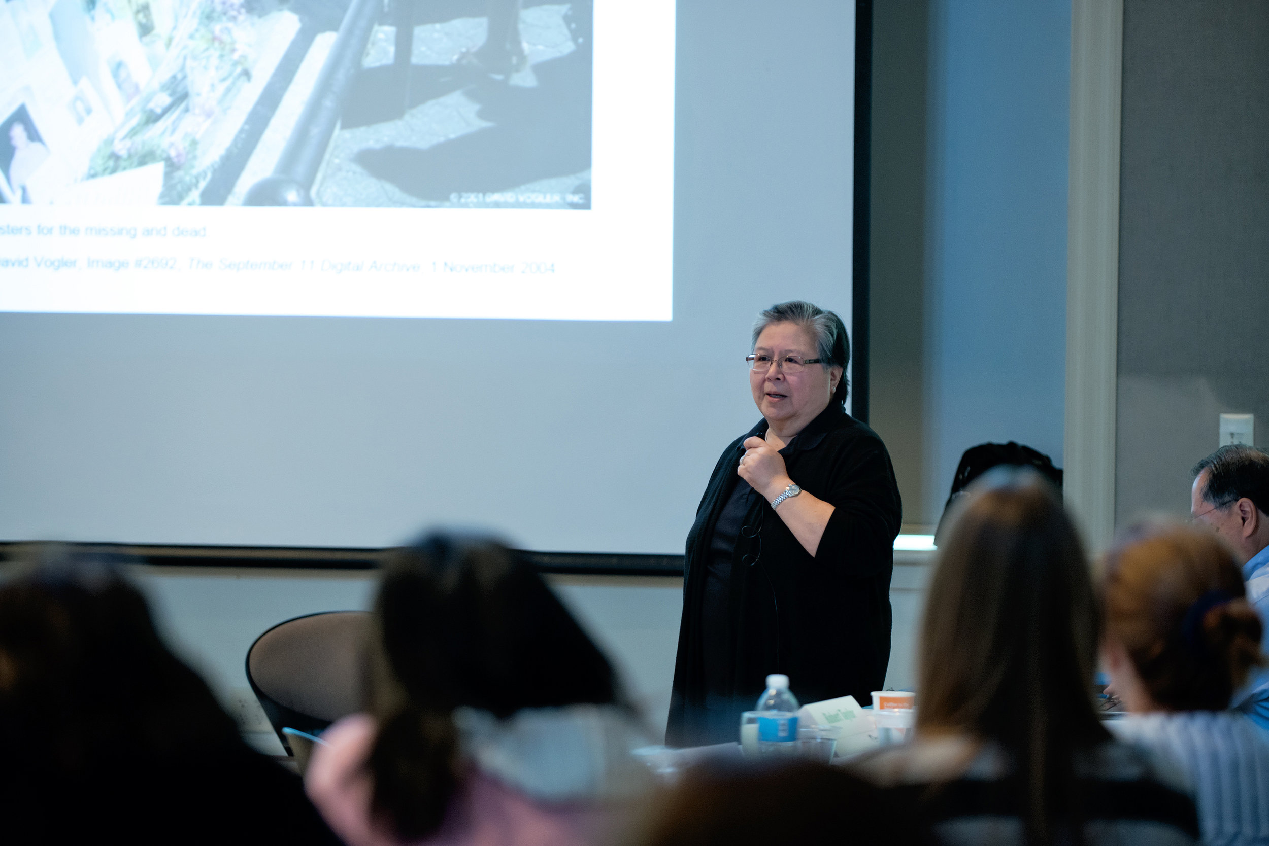Faculty member Lily Din Woo, former NYC principal