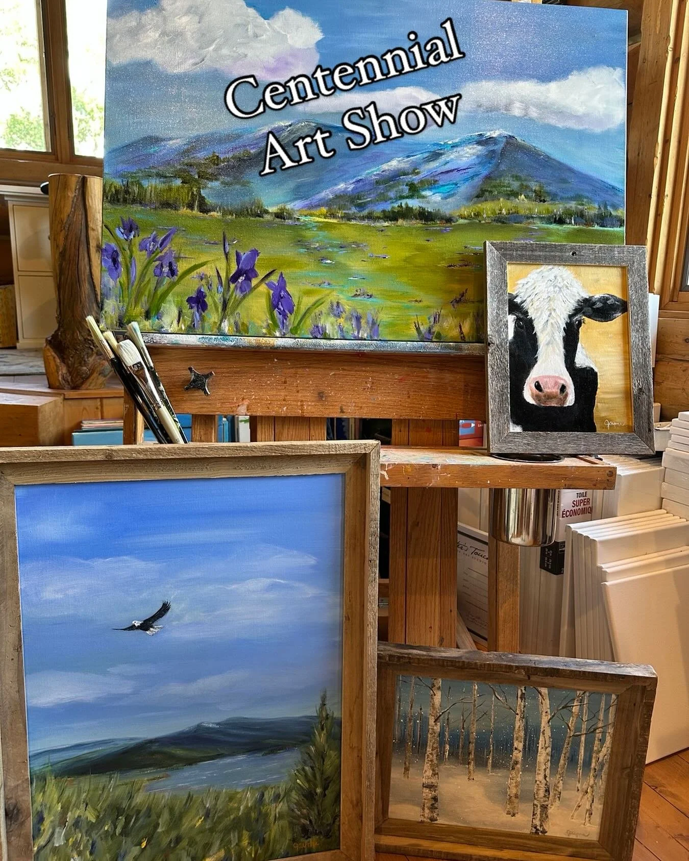 Wyoming Art Lovers! Stop by the 44th Centennial Valley Art Show &amp; Sale. July 4-6 at the Nici Self Museum. 

I&rsquo;ll have my ranch-inspired art alongside a wide variety quality paintings, pottery, jewelry, and more! 

#wyomingartshow #wyomingar