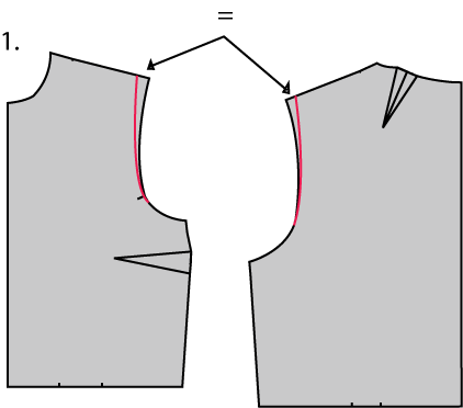 Tutorial: How to narrow shoulders & alter a neckline