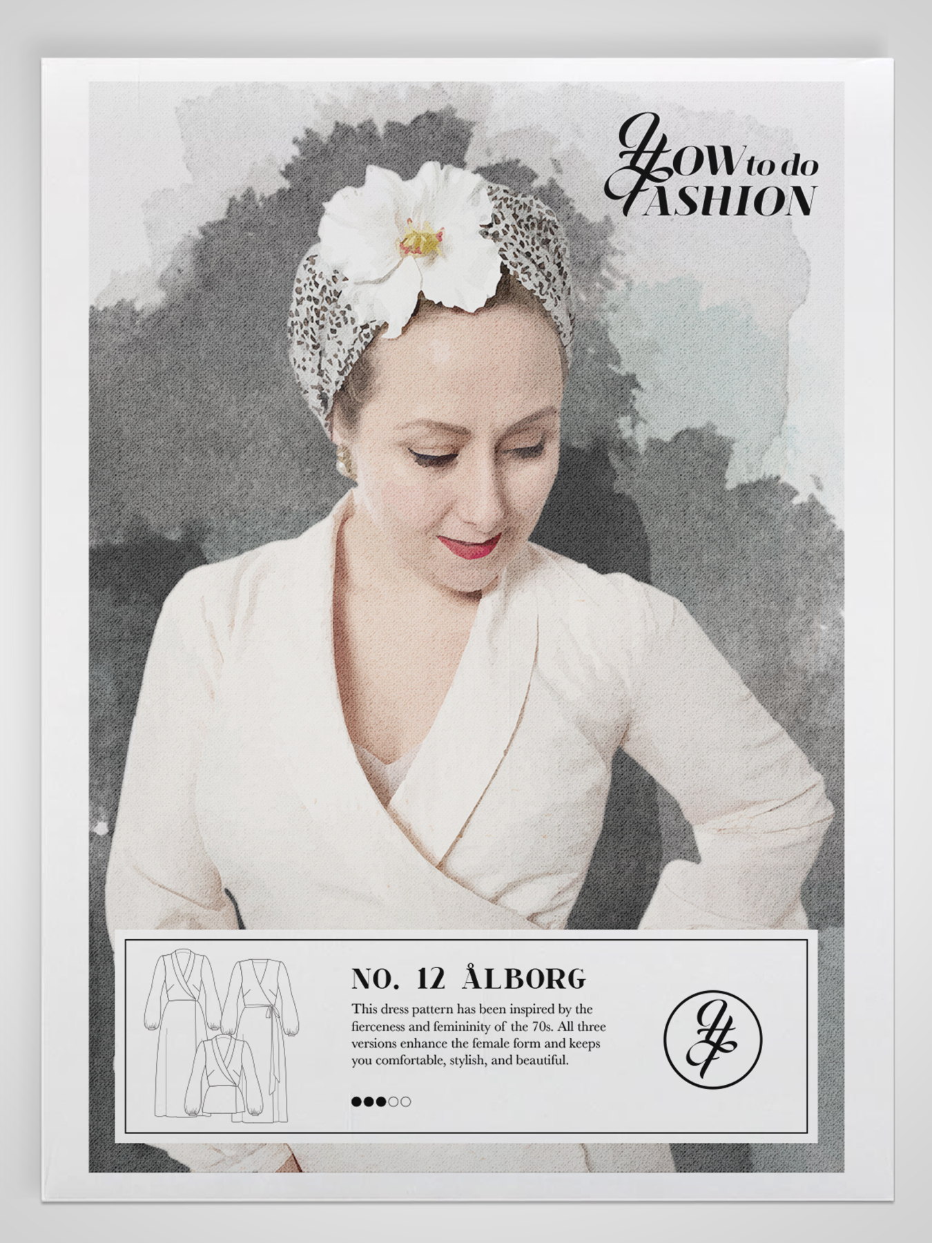 No. 12 Aalborg printed sewing pattern Cover