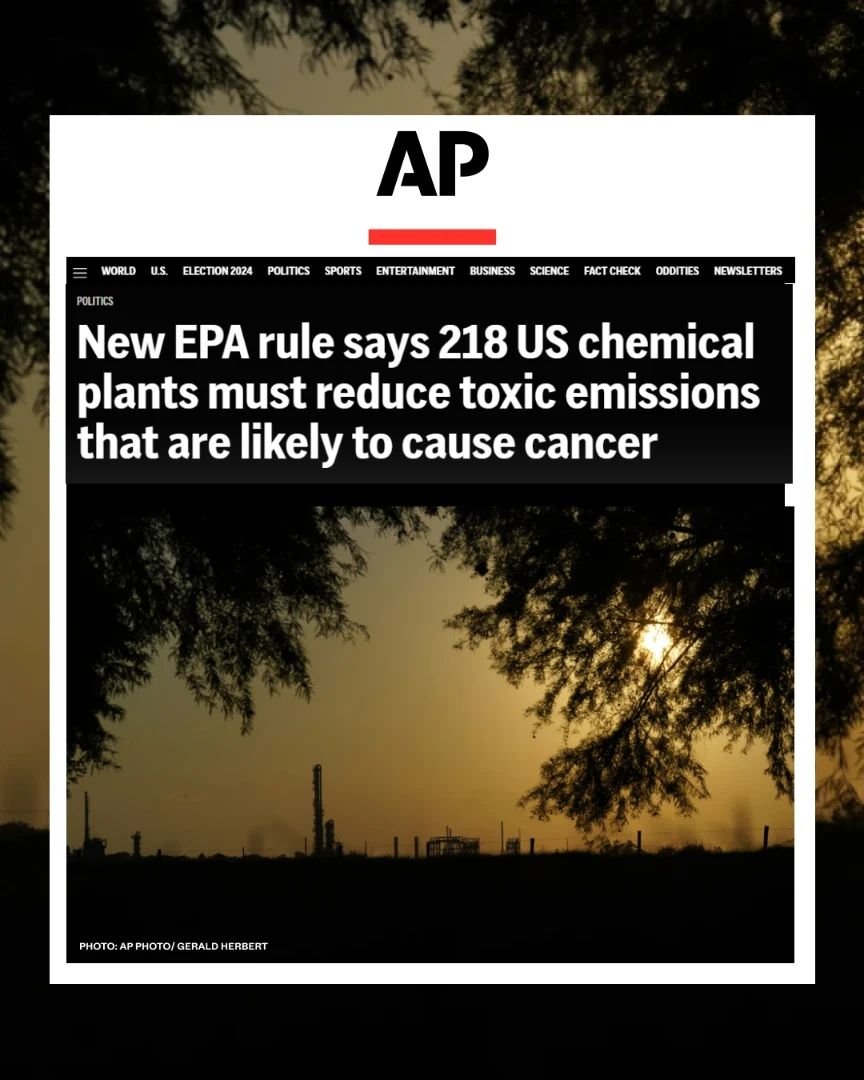 BREAKING NEWS: Today marks a monumental victory for our planet,  environmental justice, and public health.

These revised regulations are set to  reduce thousands of tons of hazardous air pollutants each year, and could help save lives in fenceline c