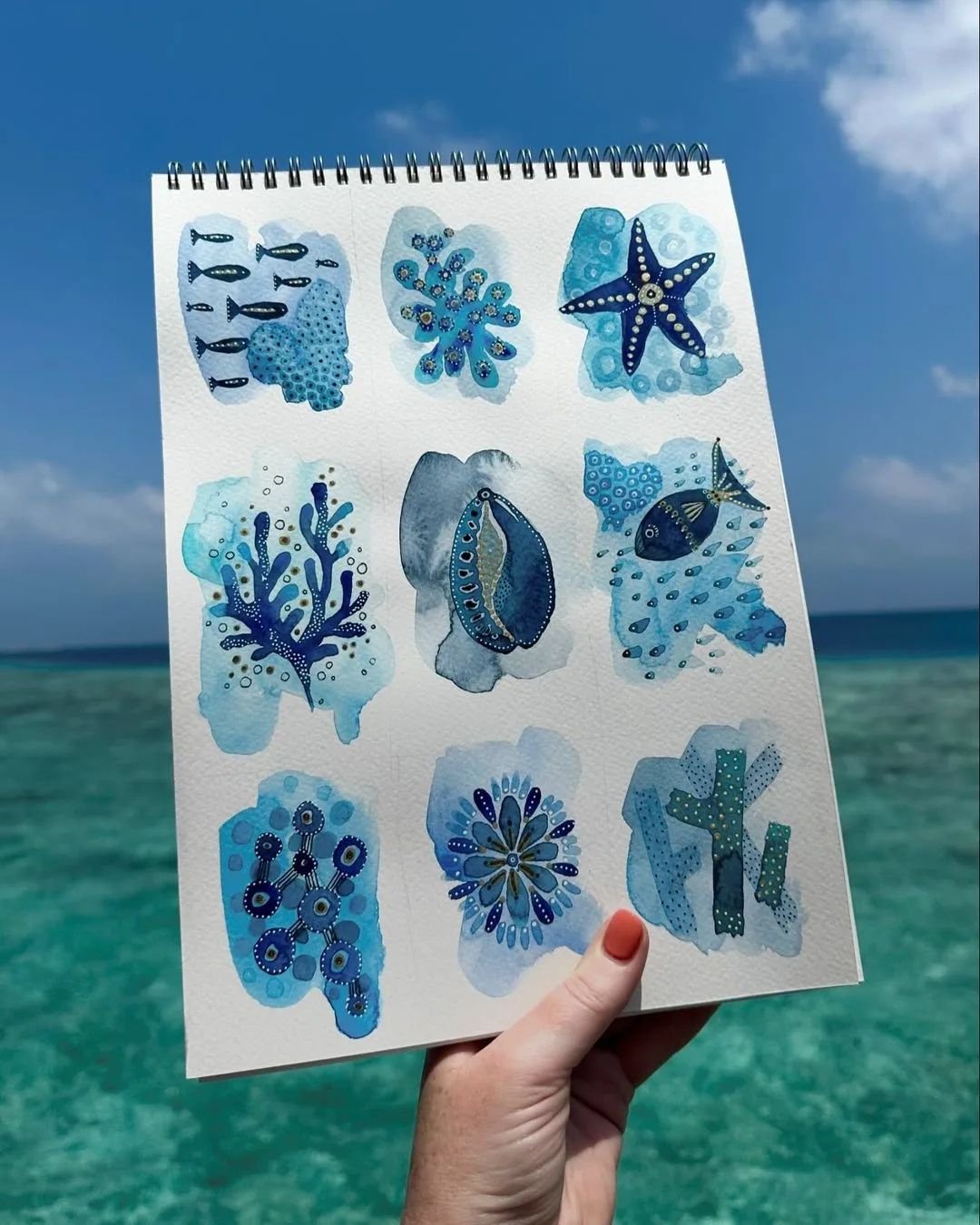 Artist @essoldodesign took a vacation and made her own souvenirs&hellip; We&rsquo;re in total awe. Give her a follow and explore all of her ocean-inspired work!