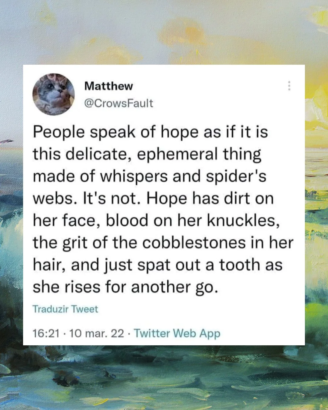 In the face of climate chaos, injustice, and what feels like endless bad news, holding on to hope isn&rsquo;t na&iuml;ve &mdash; it&rsquo;s necessary. Hope is hardcore. It&rsquo;s a form of resistance, a protest against despair. Every change we see t
