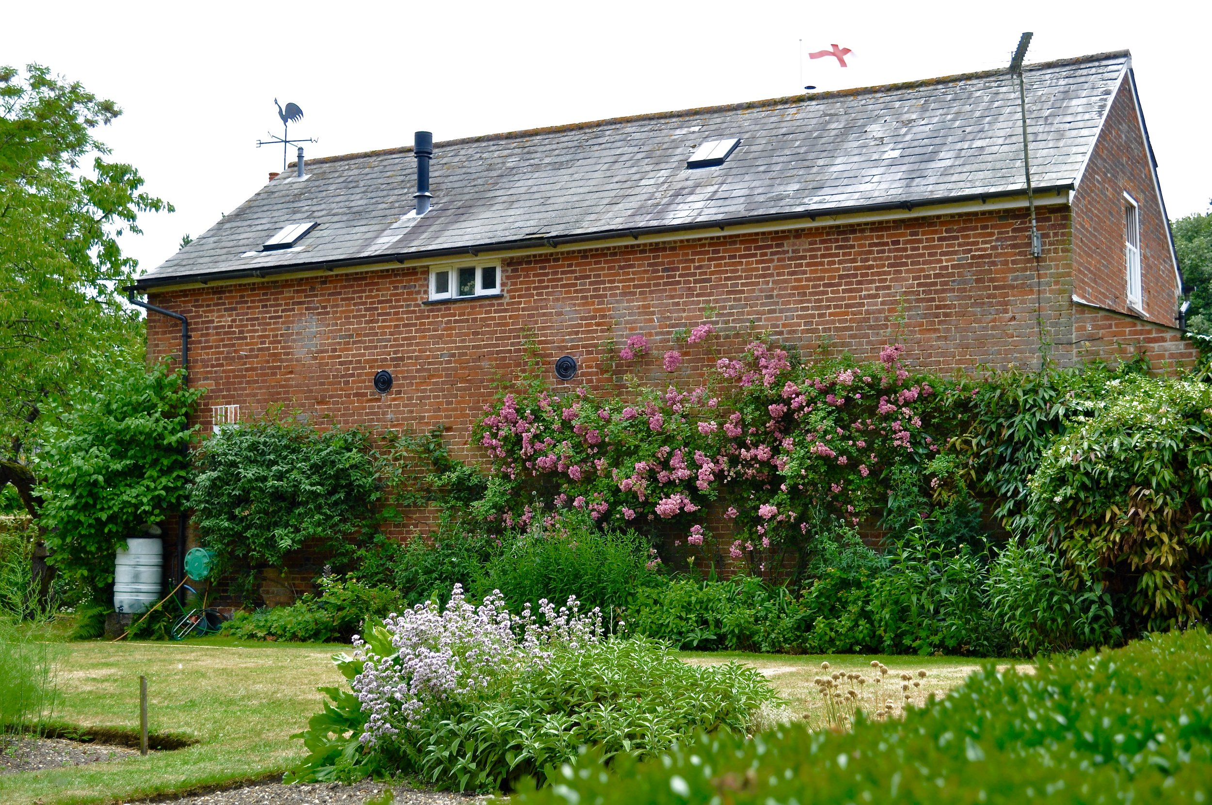 Herb bed behind the old stables