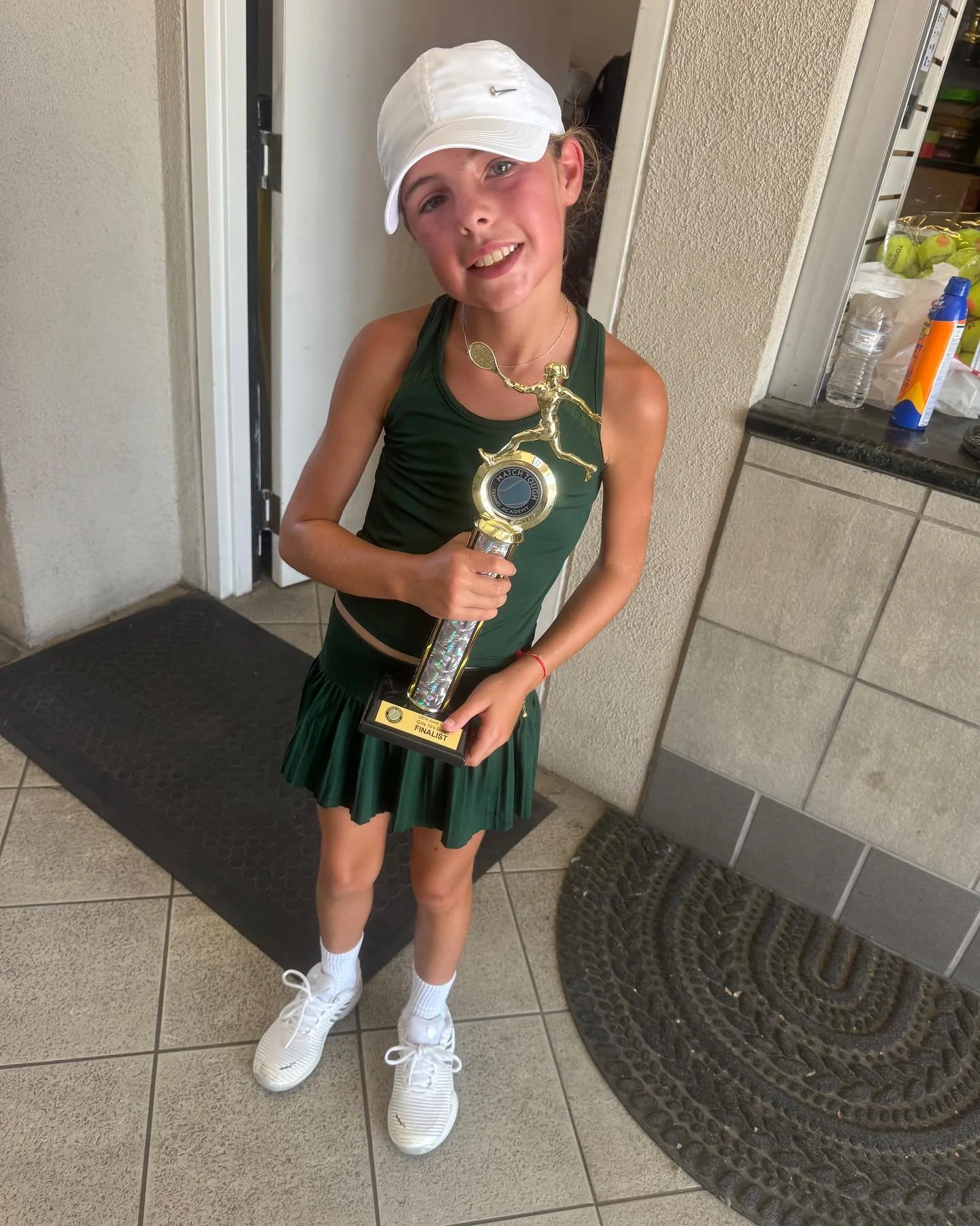 This little one right here is MUCH bigger than she looks! Your time on court, your attitude, your drive and your desire and love for the game inspire me to no end! Congratulations on your first tennis trophy!! 2nd place is just your starting position