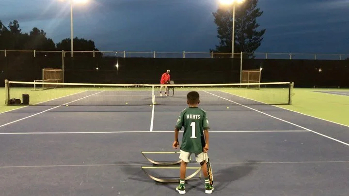 This is one of my Guys Kenzo. We are bringing that young athlete to the tennis game and molding him to do Great things on a Tennis Court. My main focuses with my young gun is movement (court coverage) and control with the racket. We don&rsquo;t do bl