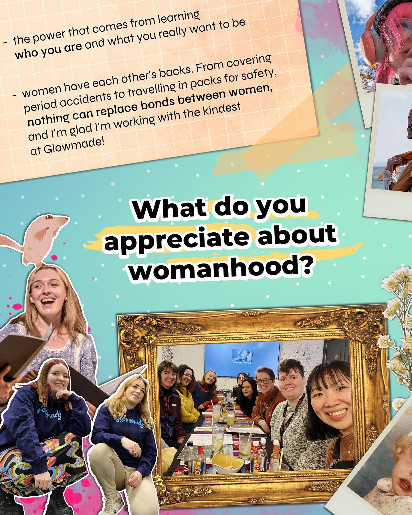 Womanhood is HARD, even when we celebrate it, so this week the Glowmade girls are taking time to talk about what makes it matter so very much 👭🌤️

#InternationalWomensMonth ❤️