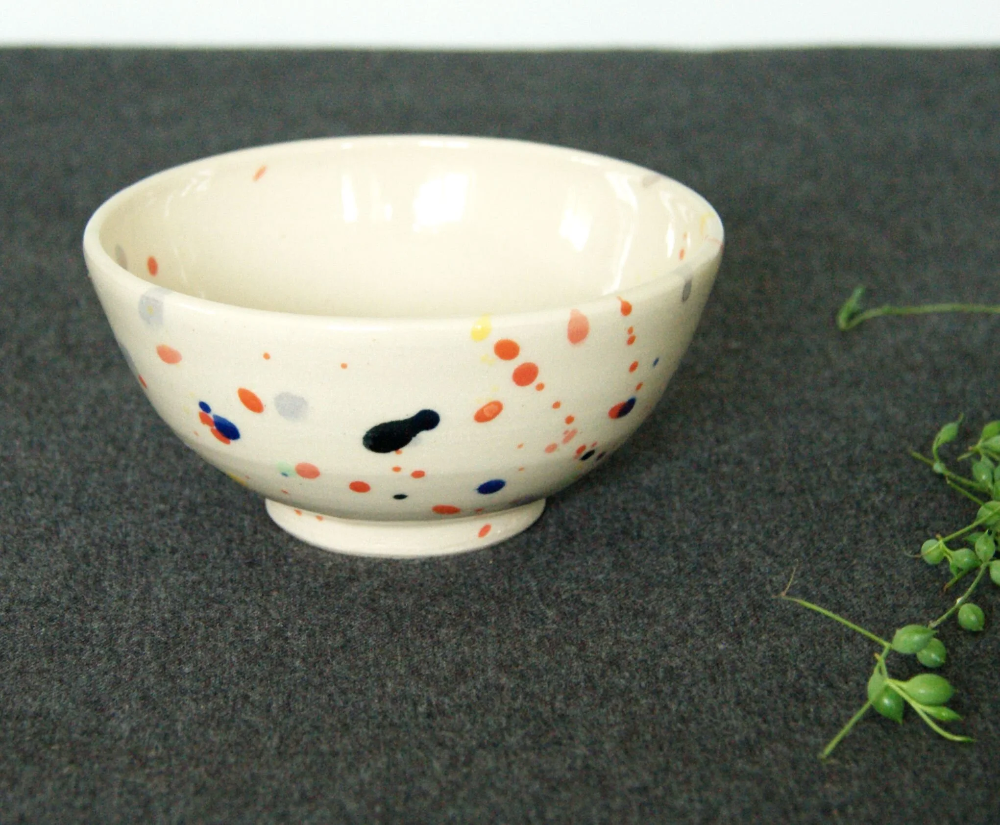 Rainbow Splatter Small Bowl