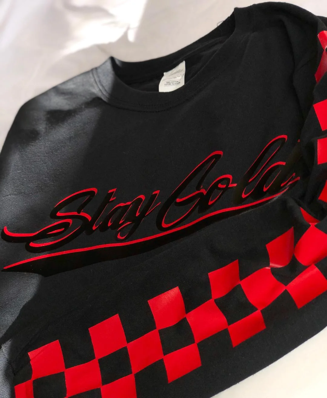 Stay Gold Black Checker Long Sleeve 