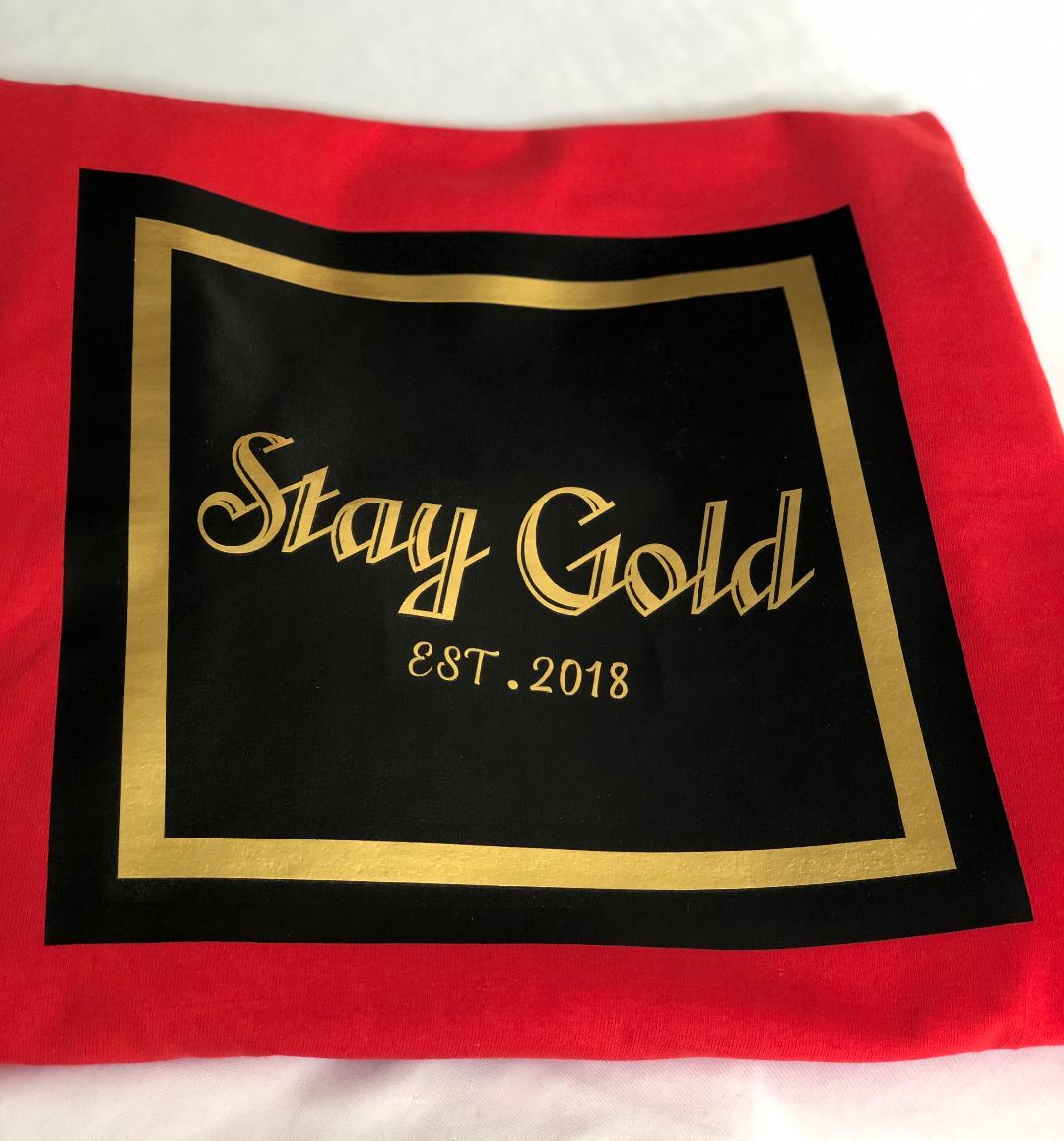 Stay Gold Red Long Sleeve