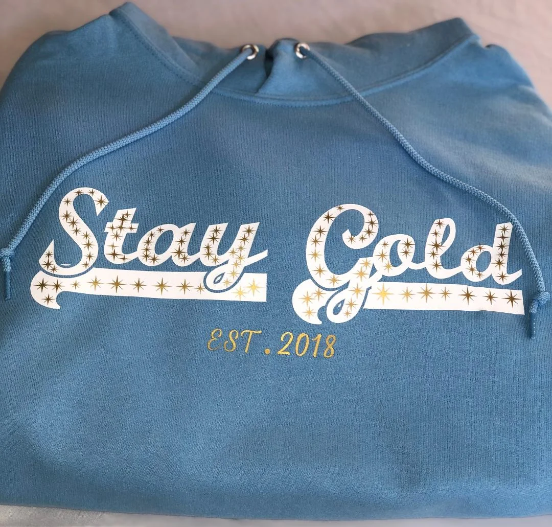 Stars Stay Gold Blue Hoodie 