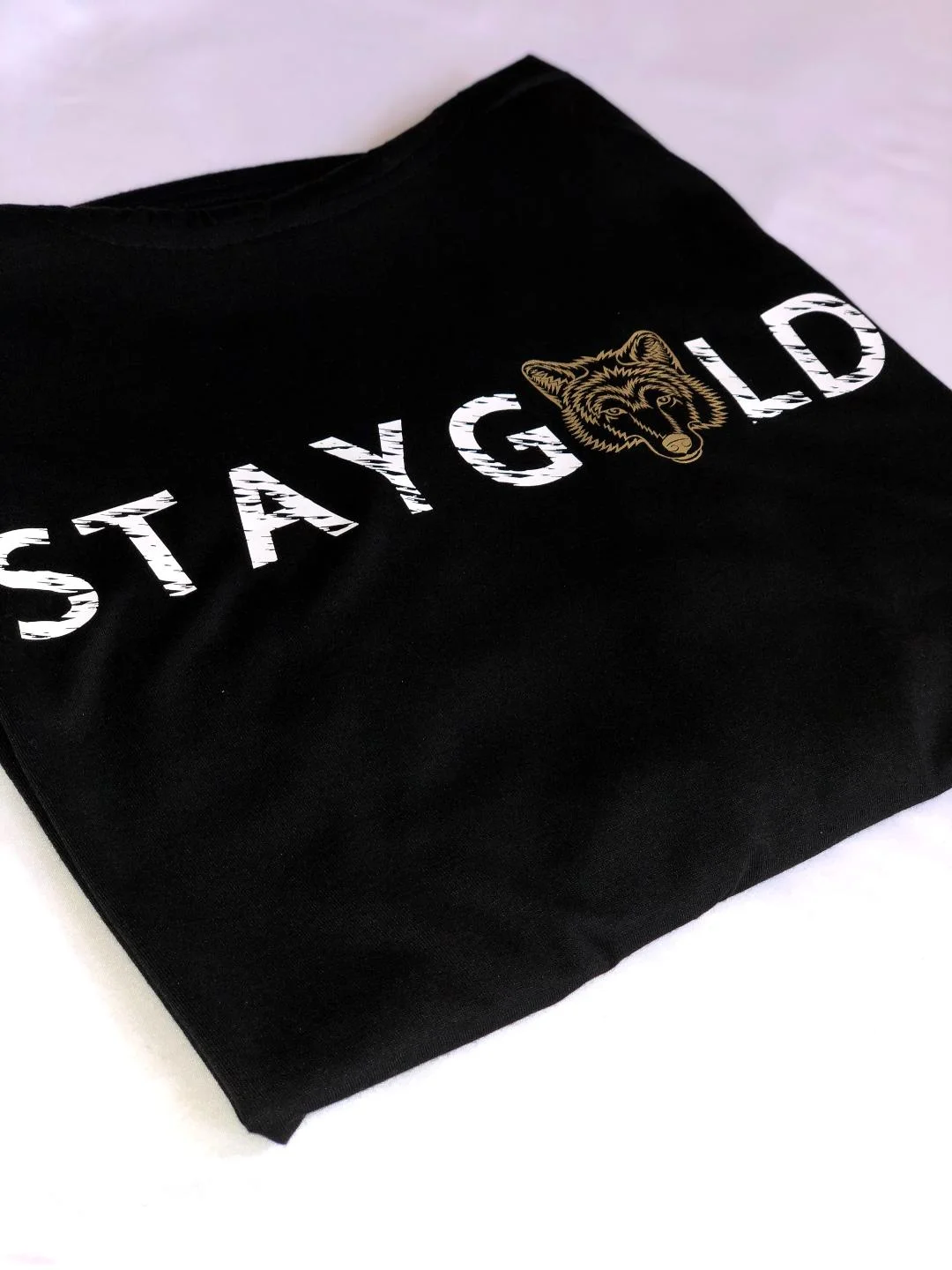 Stay Gold Wolfie No Sleeve Hoodie 