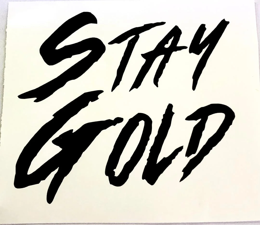 Shredded Stay Gold Sticker 