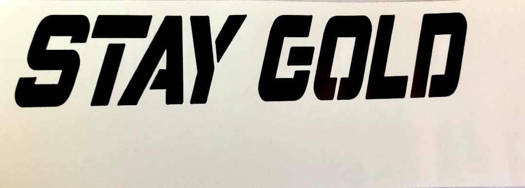 Stay Gold Sticker Strip 