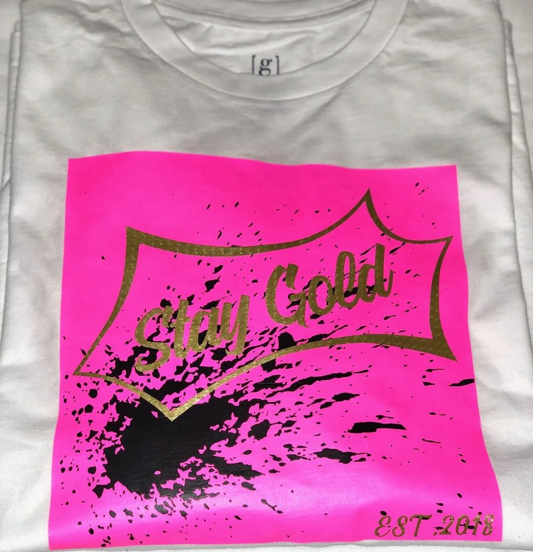 Stay Gold Pink Splash