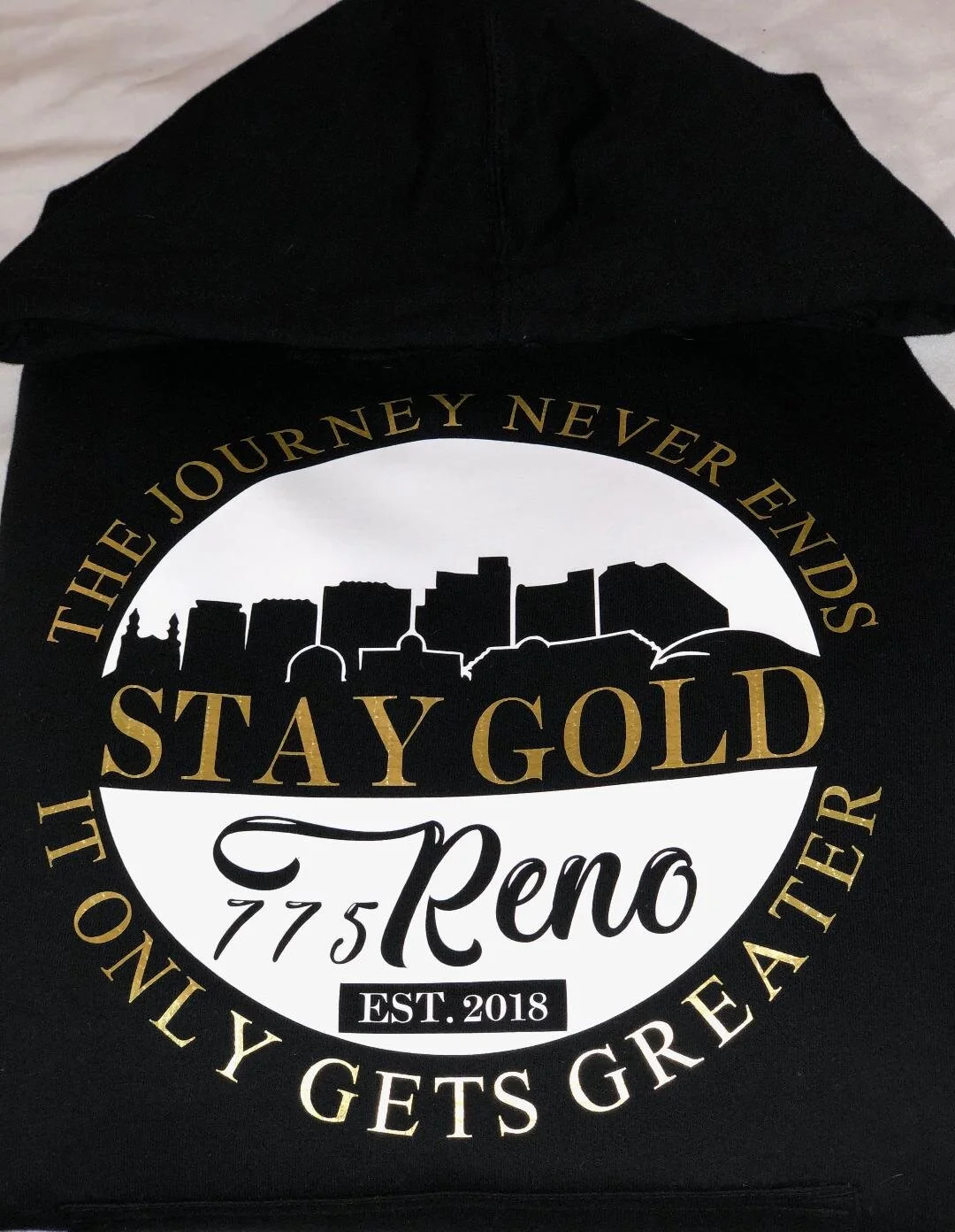 City Love Stay Gold Hoodie