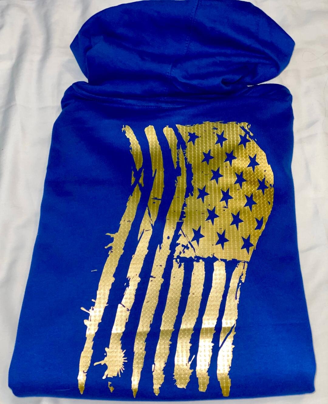America Stay Gold Blue Hoodie