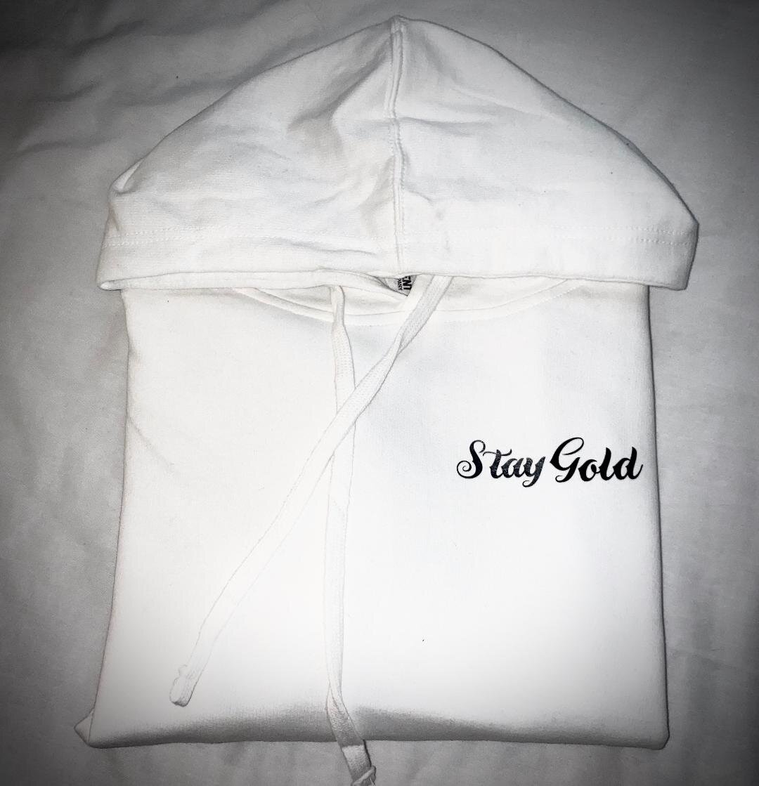ICED OUT Stay Gold White Jacket