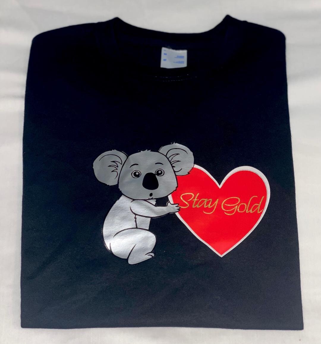 Koala Love Black T-Shirt