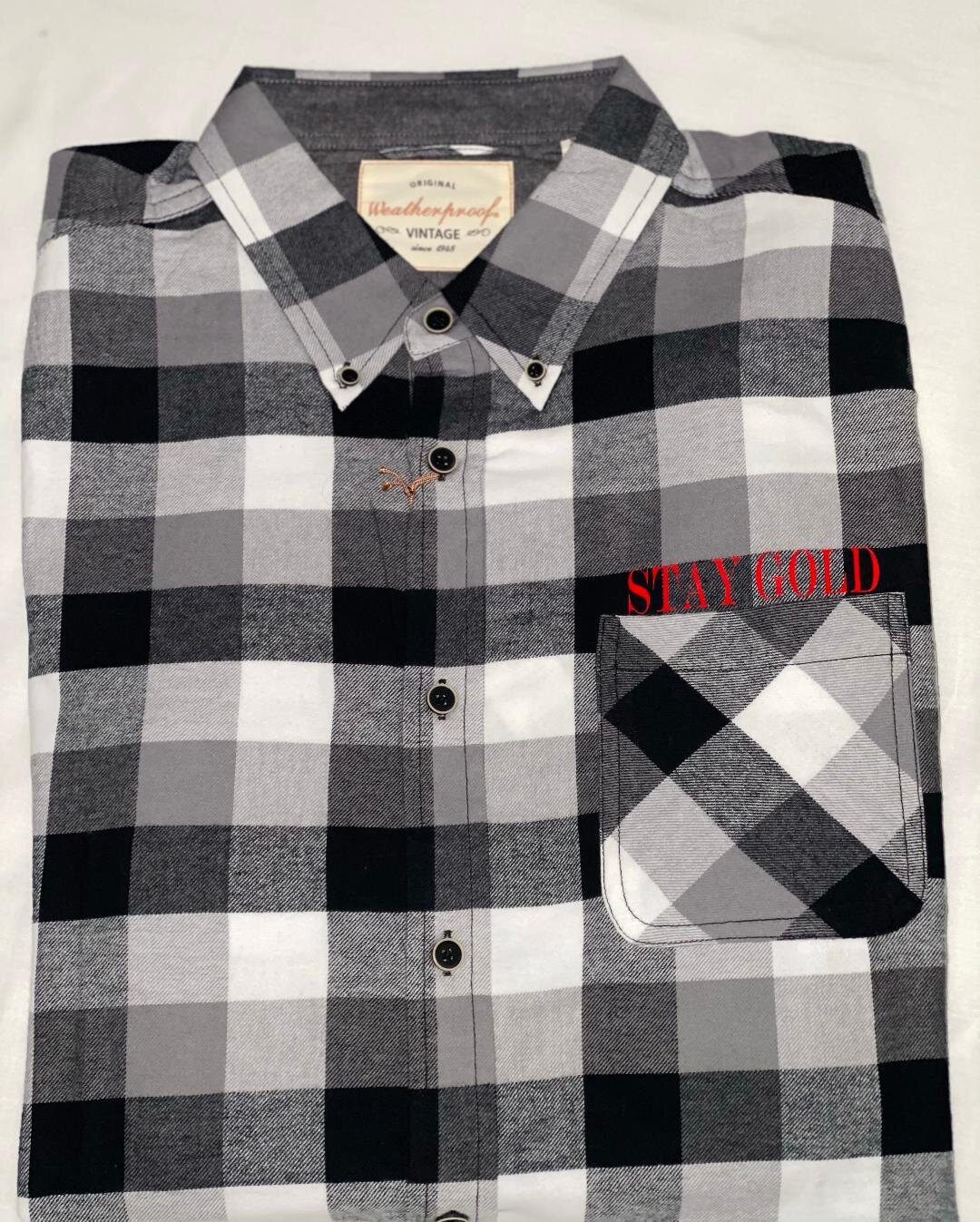 Stay Gold Chest Flannel