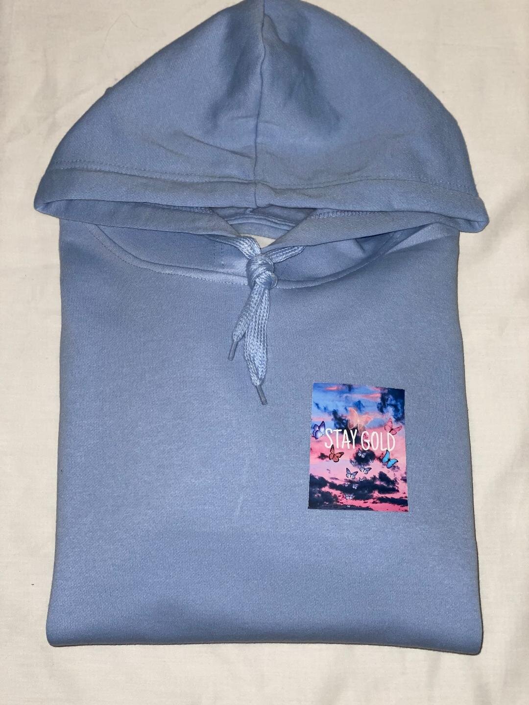 Youth Butterflies Stay Gold Hoodie