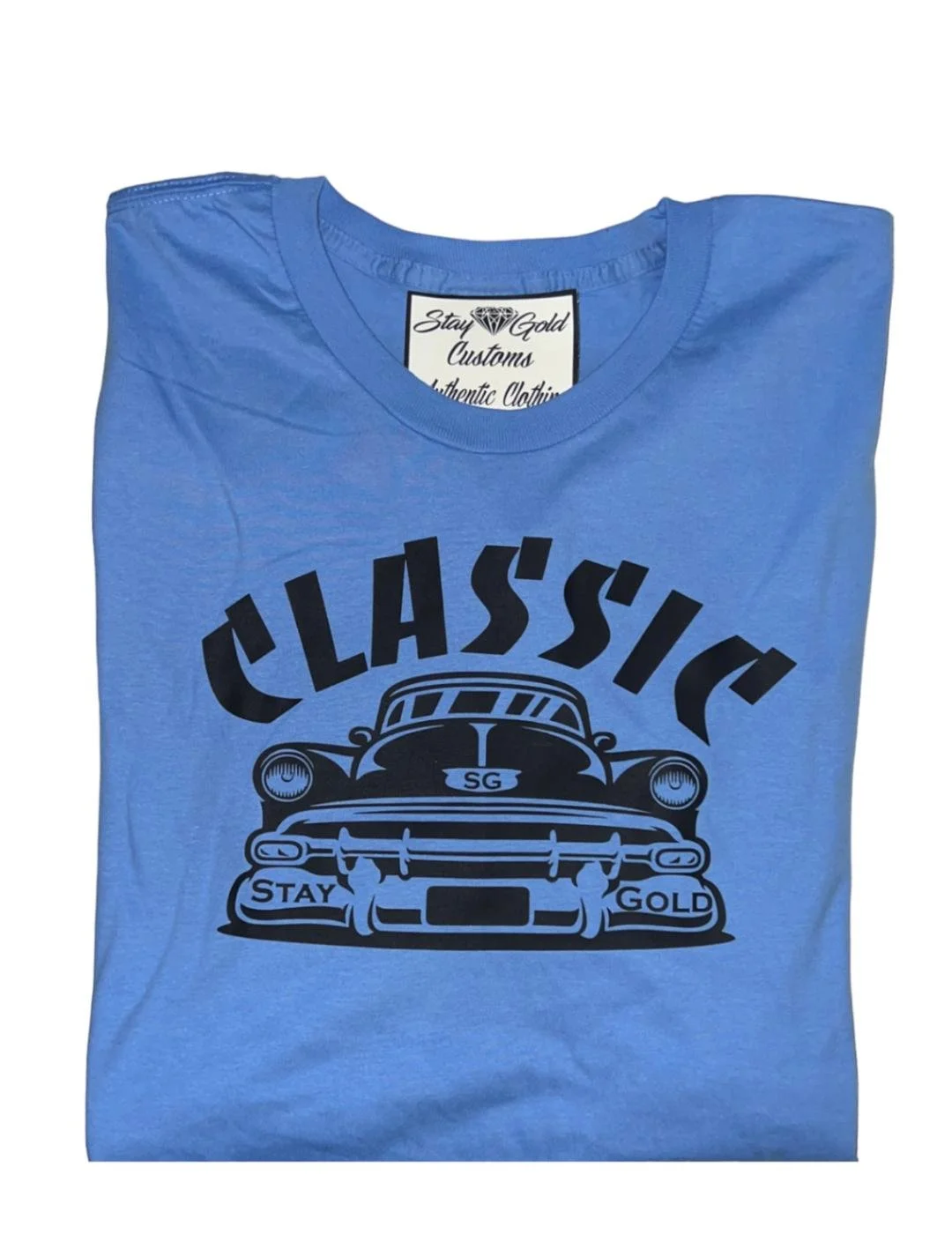 Classic Stay Gold Blue T-Shirt.jpg