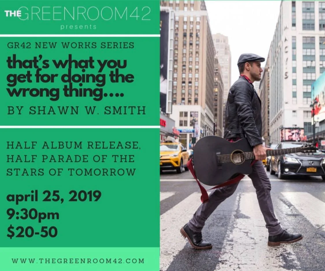 Jeremy made his Green Room 42 debut singing his original music in support of Shawn William Smith’s album release.