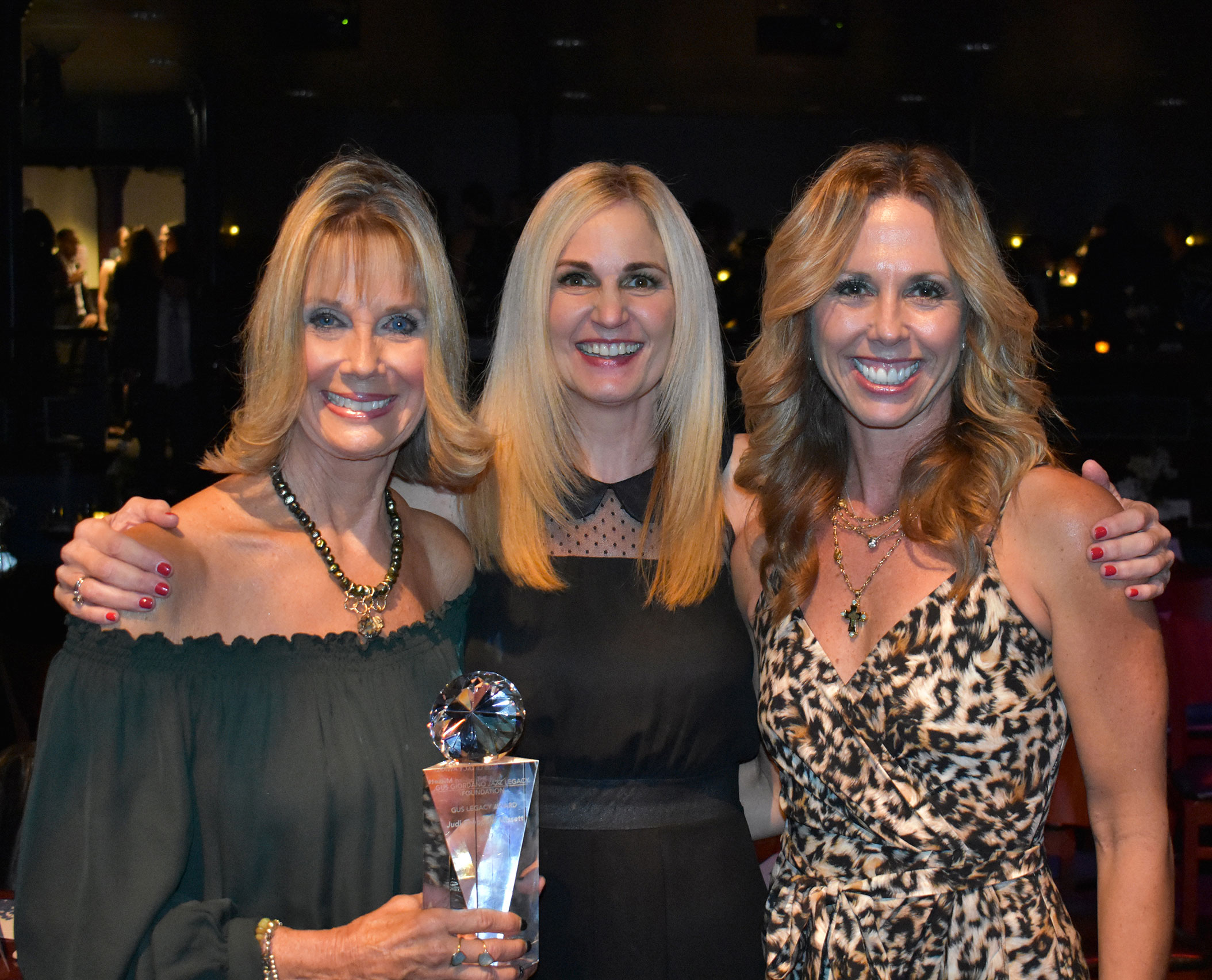Judi Sheppard Missett (Gus Legacy Honoree, Jazzercise Founder & CEO), Amy P. Giordano (Executive Director Gus Legacy Foundation), Shanna Missett Nelson (President Jazzercise, Inc)