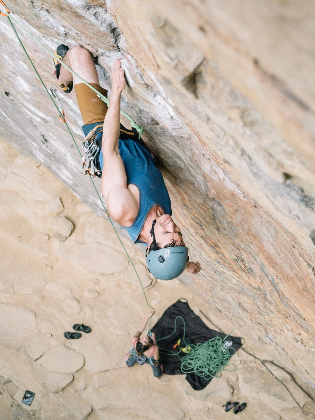 David Whitney sends Pulling Pockets (5.10d) onsight,