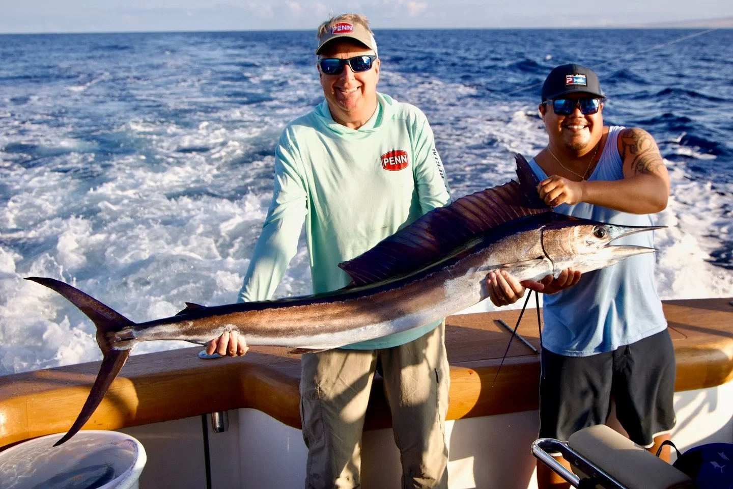 Fun day with Bill on Marlin Magic as he scored his first spearfish and a nice ahi! Congrats Bill! Marlin Magic Teardrop AP lure on both.
.
.
📸 @fishergal808 
.
.
#marlinmagic #marlinmagiclures #teardrop #lurefishing #openocean #pelagic #spearfish #a