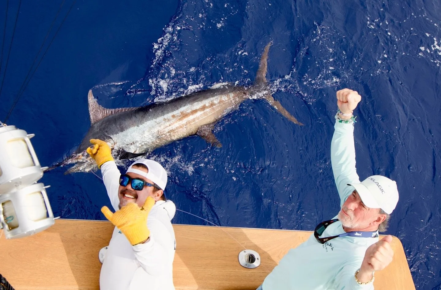 Kona billfish slam for a very enthusiastic angler Billy! 3 spearfish, a stripey, and a blue yesterday! Congrats Billy-well done! 
.
.
📸 @fishergal808 
.
.
#marlinmagic #billfishing #slam #pelagic #anglerapproved