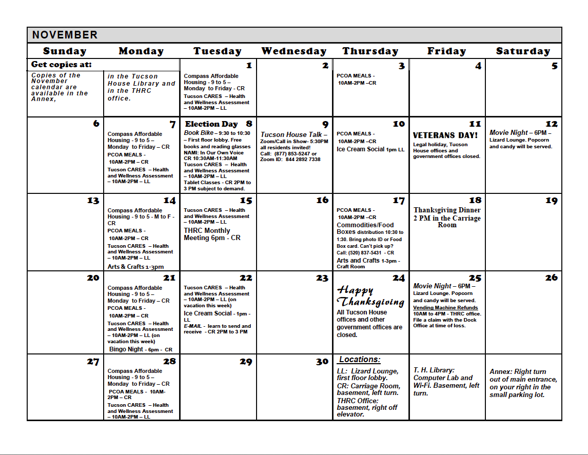 November 2022 Calendar