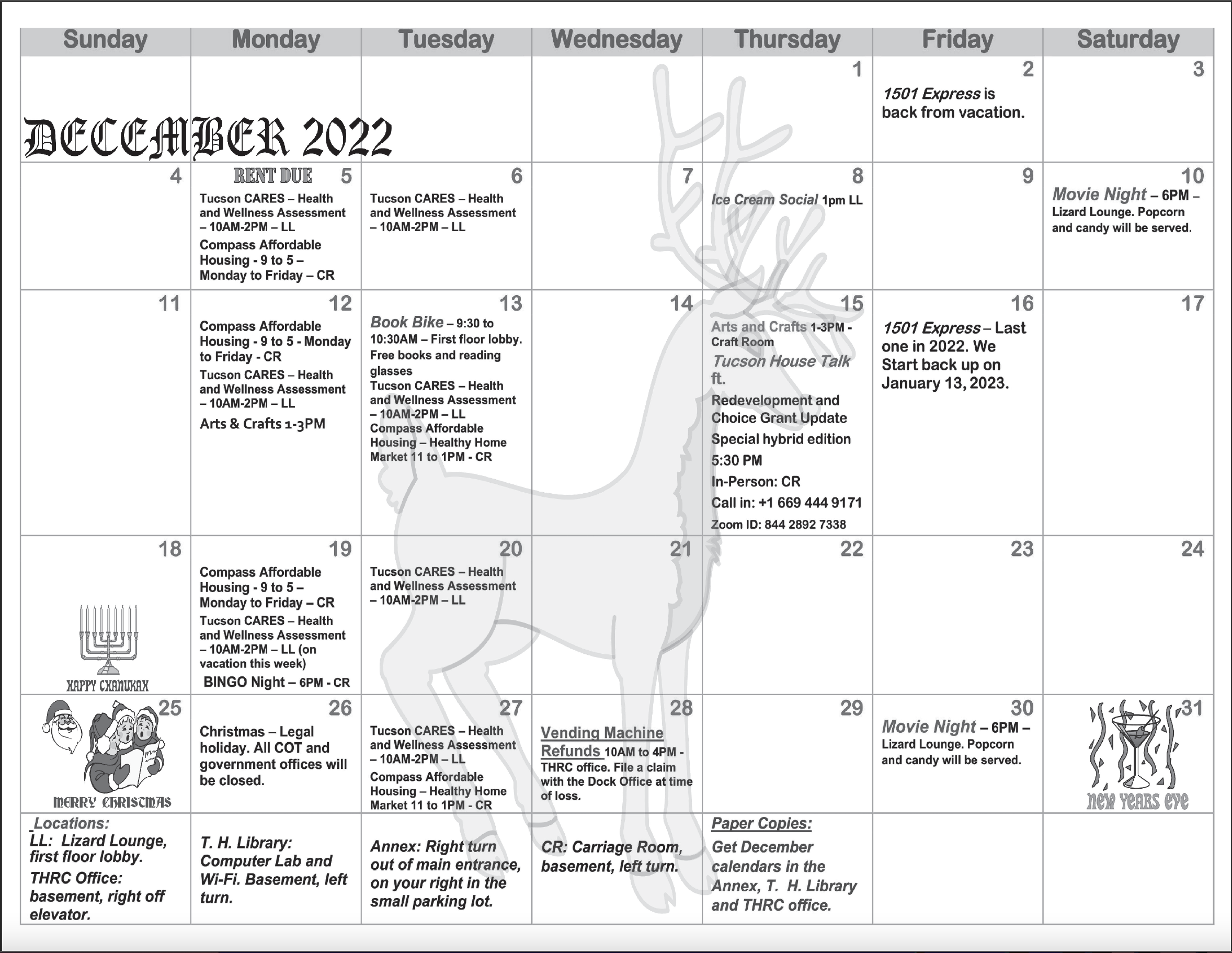 December 2022 Calendar